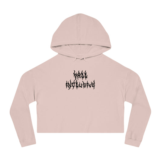 Black Metal Cropped Hoodie Black Metal Cropped Hoodie