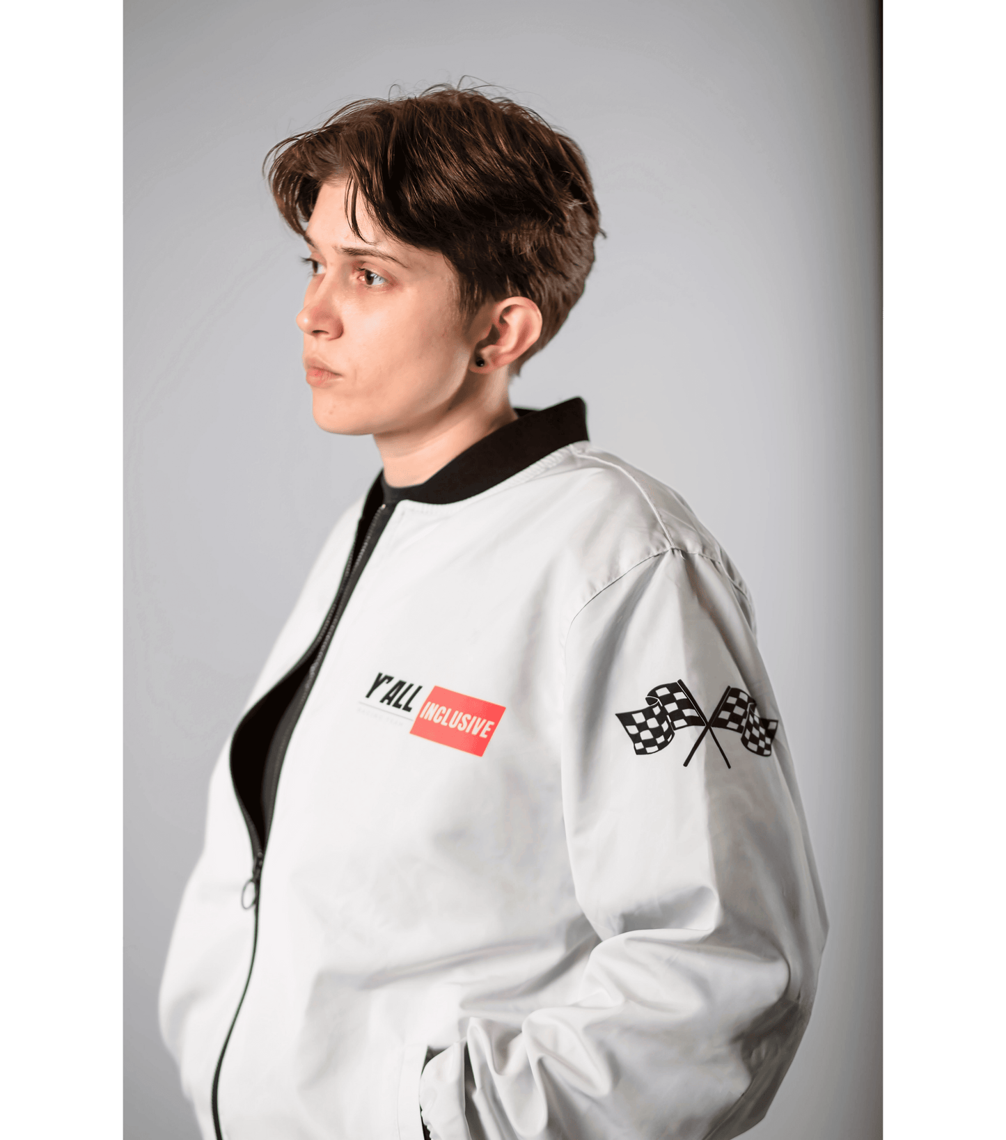 Racing Team Bomber Jacket (White)