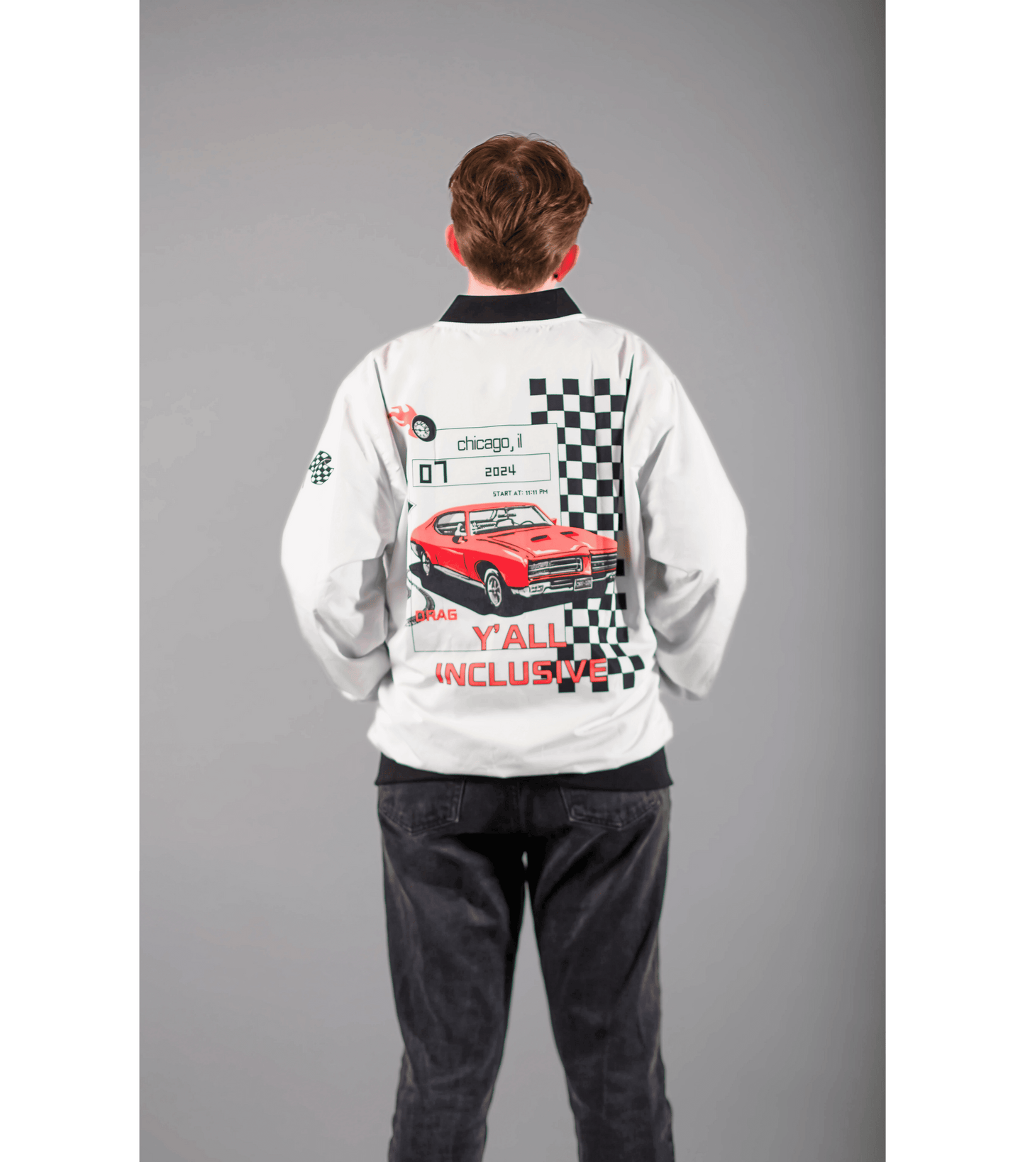 Racing Team Bomber Jacket (White)