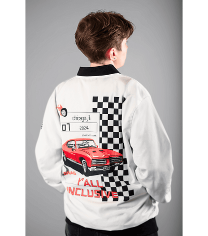 Racing Team Bomber Jacket (White)