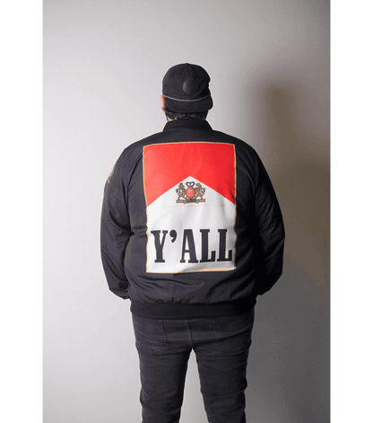 Smokin' Cowboy Bomber Jacket (Black)